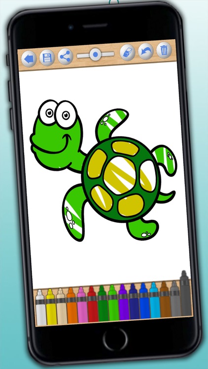 Coloring pages of aquatic animals (paint sea animals for kids) - Premium screenshot-4