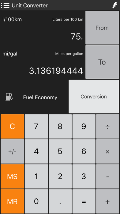 Converter Pro - Unit & Currency Conversion Calculator Screenshot