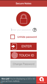 Secure Notes (Protect your notes) screenshot