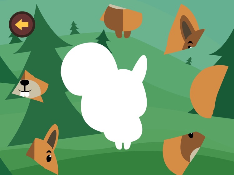 Funny wild animals puzzle for kids