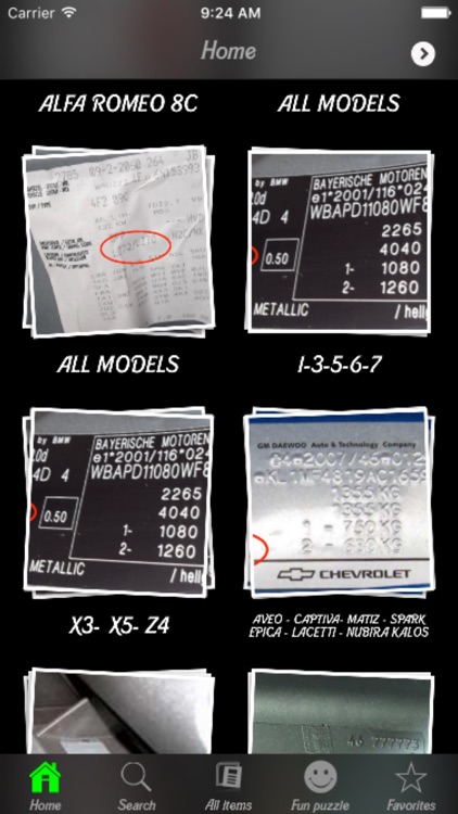 Car Color Code Locations +
