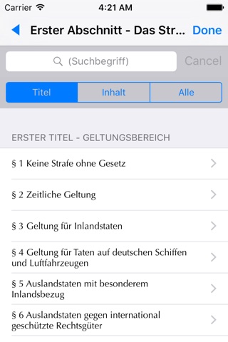 Strafrecht für iPhone screenshot 4