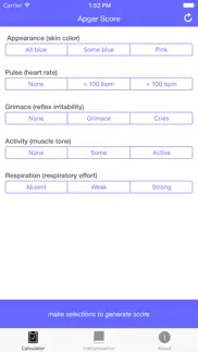 apgar score - quickly test the health of a newborn baby iphone screenshot 1