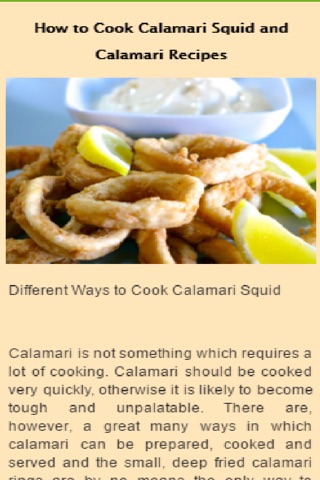 Calamari Recipes screenshot 3