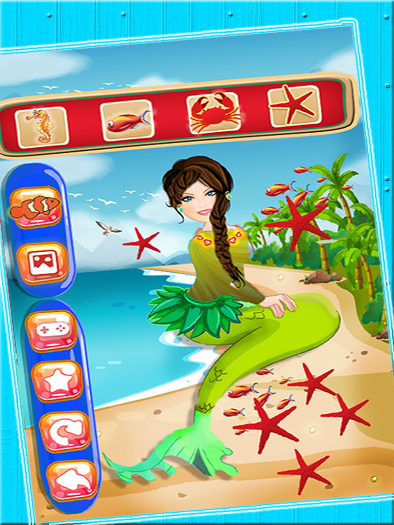 Mermaid Princess Spa Makeover Salon - An Underwater aquatic dress up & make up fairy tale game for girls screenshot 7
