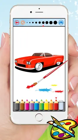 Game screenshot Classic Car Coloring Book & Рисование автомобилей бесплатно для детей apk
