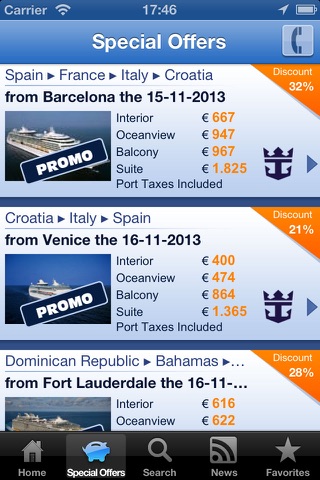 Ticketroyal - Cruises screenshot 2