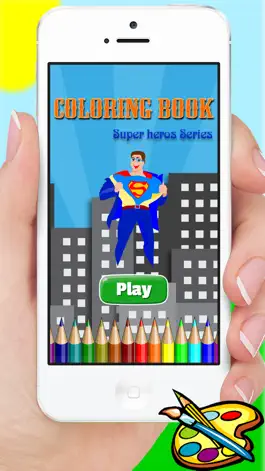 Game screenshot Super Hero Человек Девочка чужеродных & Монстр раскраска для детей mod apk