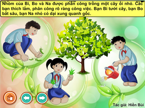 Screenshot #6 pour Ba bạn nhỏ trồng cây (Truyện thiếu nhi từ tác giả Hiền Bùi)