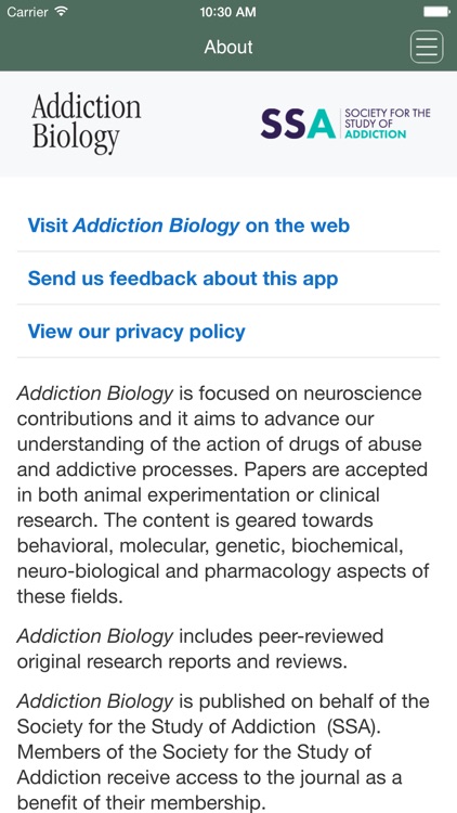 Addiction Biology