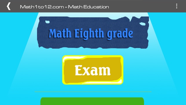 Eighth grade math