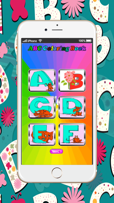 abc art pad:Learn to painting and drawing coloring pages printable for kids free iPhone screenshot