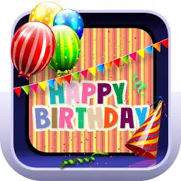 Happy Birthday Card Creator – Best Greeting e.Cards and Invitation.s Maker for your Bday Party app icon