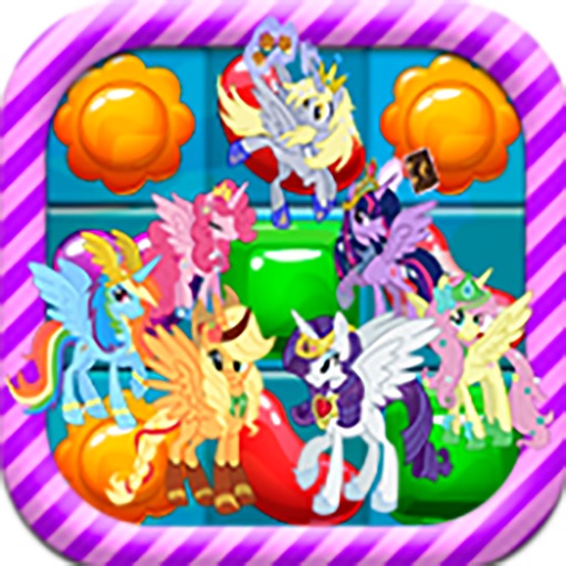 Candy Jelly Match 3 Crush Garden Game - My Little Pony version Icon