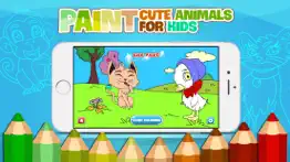 kidspaint - coloring cool animals to relax iphone screenshot 1