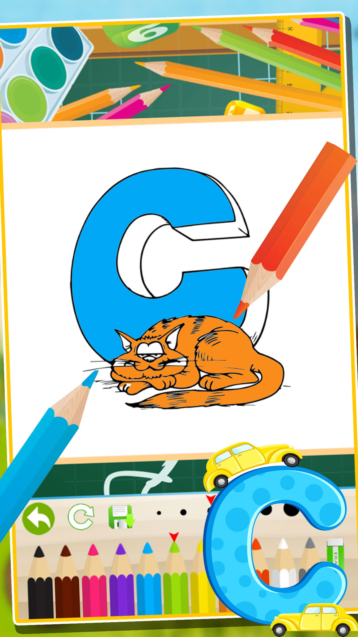 ABC Animals Coloring Book Painting Games for Toddler Preschool and Kids screenshot 4