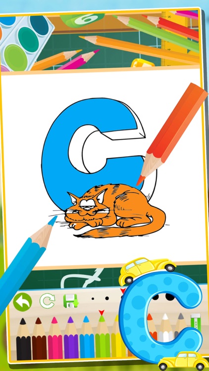 ABC Animals Coloring Book Painting Games for Toddler Preschool and Kids screenshot-3