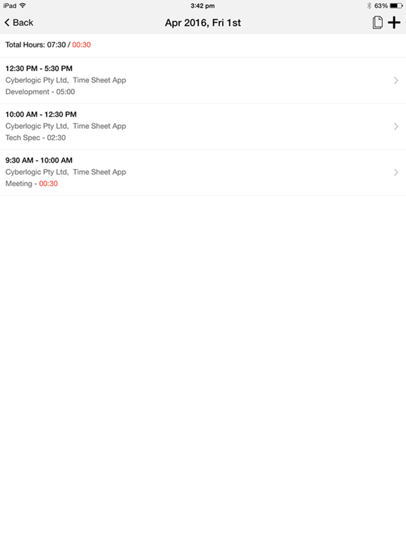 Screenshot #5 pour JLJ Time Sheets