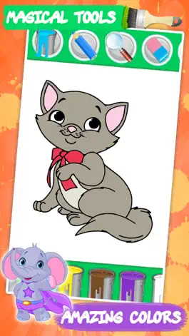 Game screenshot Книжка-раскраска : животные apk