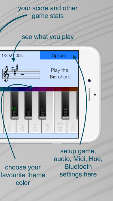 Screenshot #2 pour Play Chords Piano Game