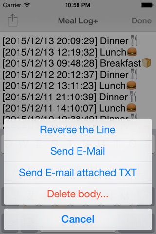 Meal Log Pro screenshot 3