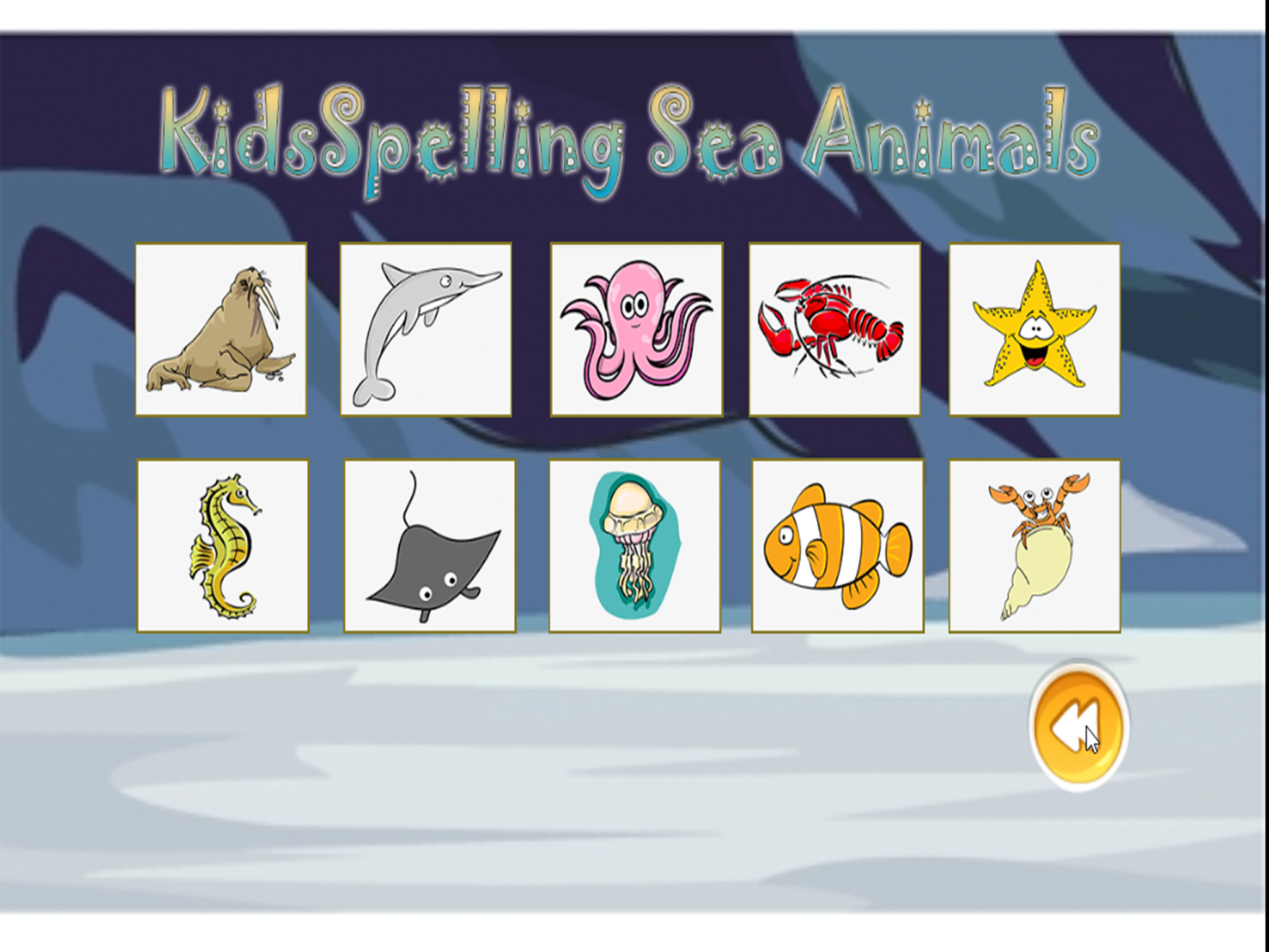 Kids Spelling Sea Animals screenshot 8