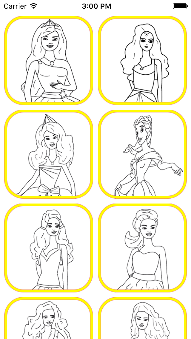 Coloring Book Game - Cute Princess