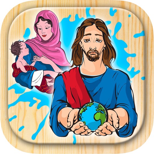 Bible coloring book - Bible to paint and color scenes from the Old and New Testaments icon