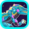 тираннозавр:коллаж головоломка драконы игры для девочек бесплатно для ipad