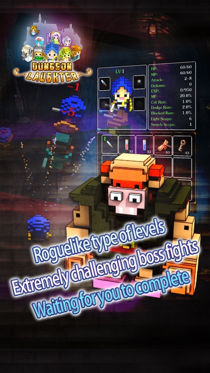 Dungeon Laughter: 3D voxel Roguelike game (no in-app purchase) screenshot-0