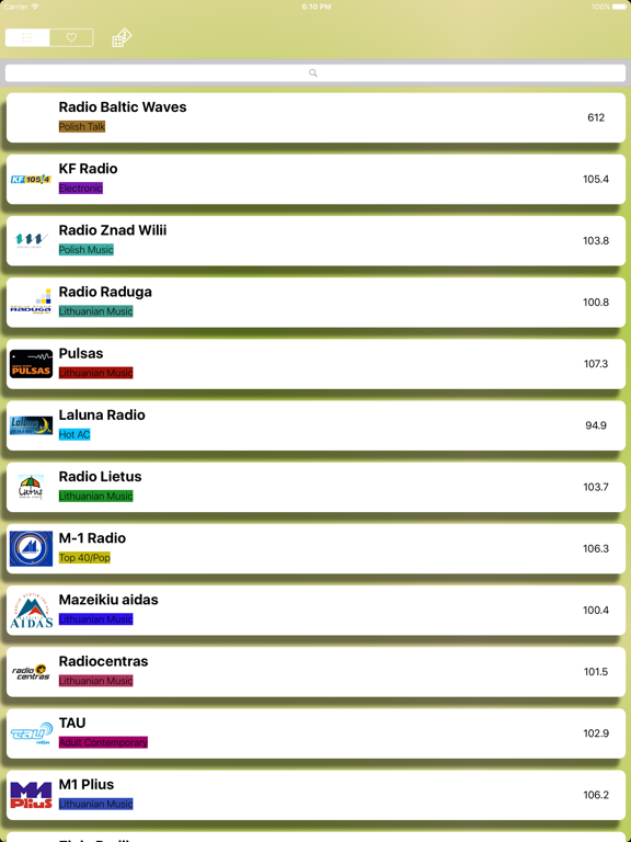 Screenshot #5 pour Lithuania Radio Live Player - Radiola - Lietuviškas radijas / Lithuanian Radio