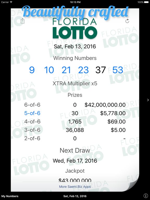 Screenshot #4 pour Florida Lotto Results