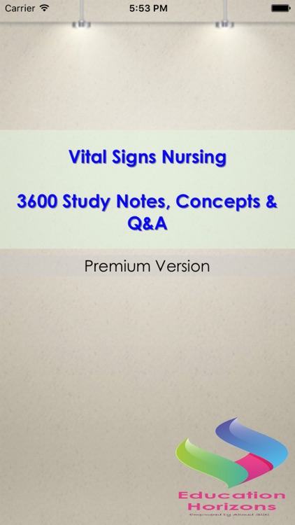 Vital Signs Nursing Study Note & Exam Review 3600 Flashcard