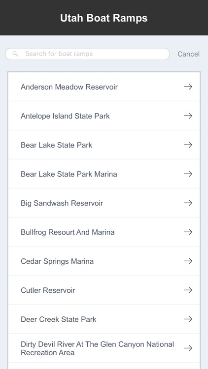 Utah Boat Ramps