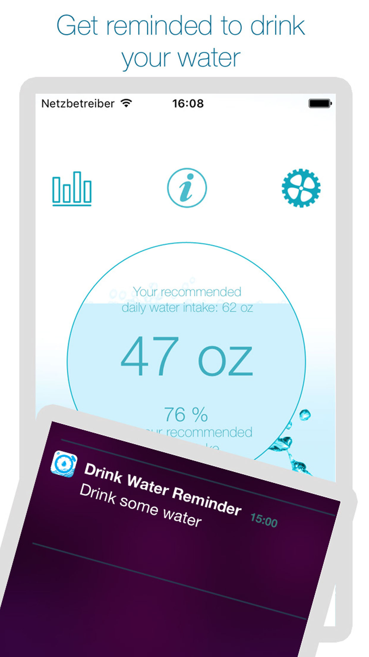 Drink Water Reminder and Intake Tracker