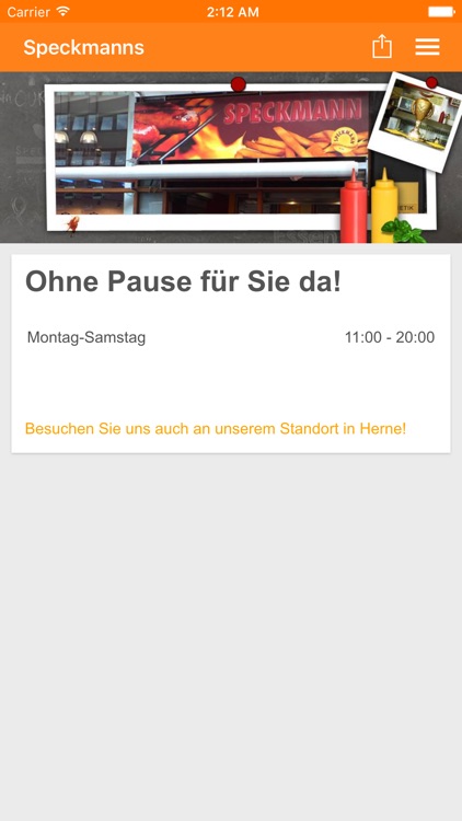 Imbiss Speckmann App