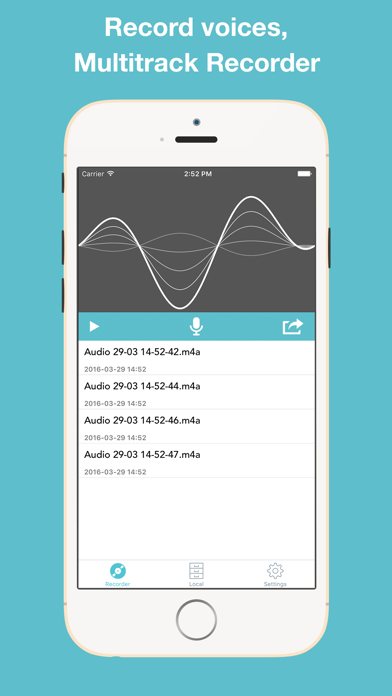 Screenshot #1 pour Voice Recorder Free - Record Audio Memos, Sound Recording & Records Playback