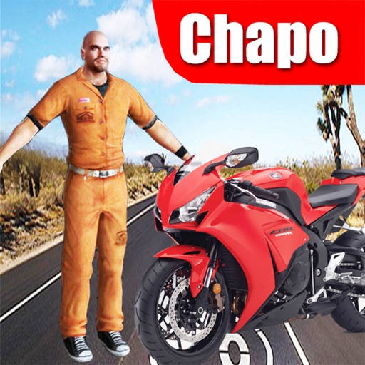 El Chapo 2016 - Police Chase Guzman Traffic MotoBike Rider Race Icon