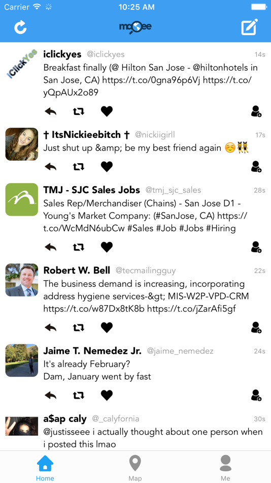 #2. Mapee - Find Tweets around the world (iOS) Podle: Especialistas en Plataformas de Computo en la Nube, S.A. de C.V.