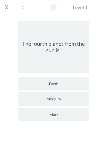 Science Trivia iPad screenshot