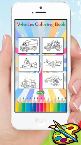 Game screenshot Vehicles & Car Coloring Book - Drawing for kids free games hack