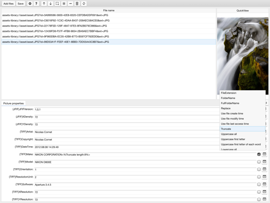 PhotoTagEdit app screenshot 3