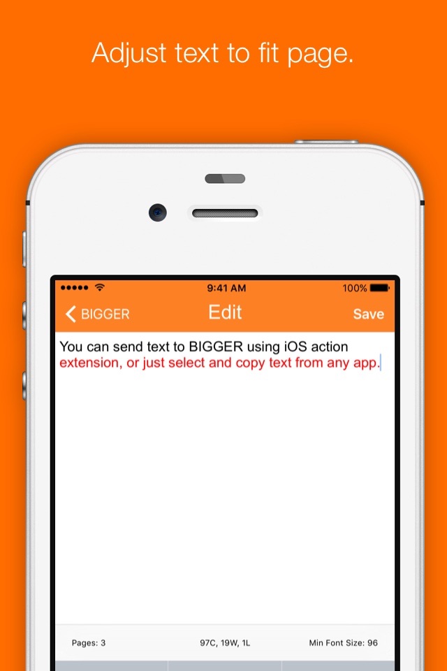 Bigger - Large Text Display screenshot 3