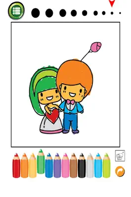 Game screenshot Valentine Coloring Book : Cute & Lovely! Free For Kids And Toddlers apk