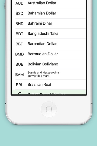 Currency Converter for iPhone. Currency Conversion screenshot 2