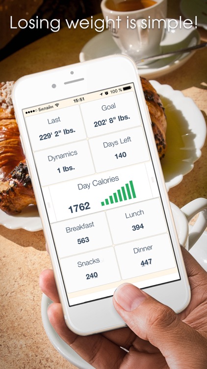 Сalorie counter and pedometer