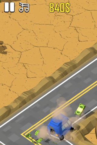 Money Bus Furious - The Fast Zigzag Highway Free Game screenshot 4