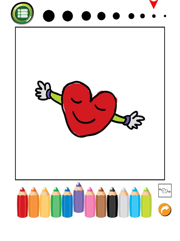 Screenshot #6 pour Valentine Coloring Book : Cute & Lovely! Free For Kids And Toddlers
