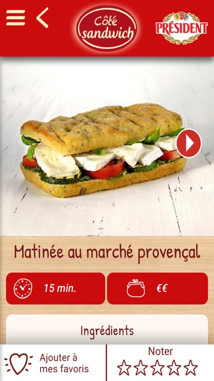 Côté Sandwich : le plein de recettes de sandwichs gourmands ! screenshot-3