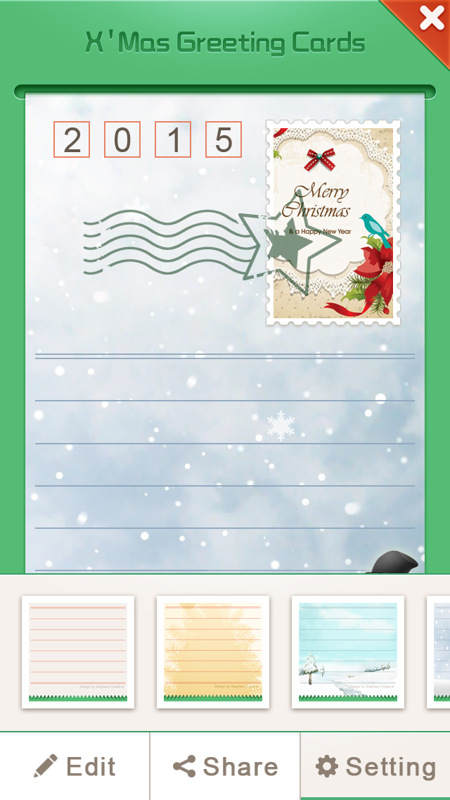 Screenshot #2 pour X'Mas Greeting Cards
